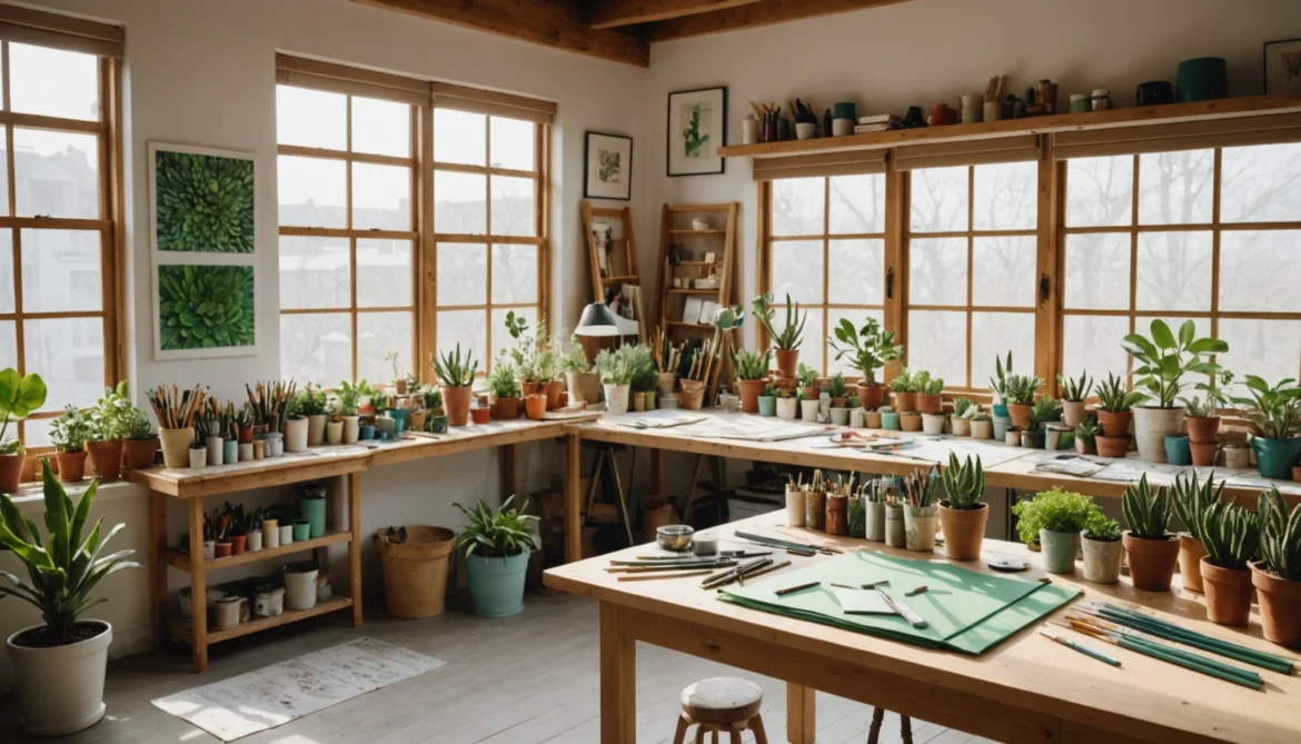 Créer en vert : des matériaux écologiques pour l’art qui surprennent